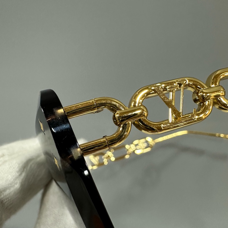 LV Z1626U 金色金屬墨鏡 Jewel Cat Eye LOGO 太陽眼鏡-17