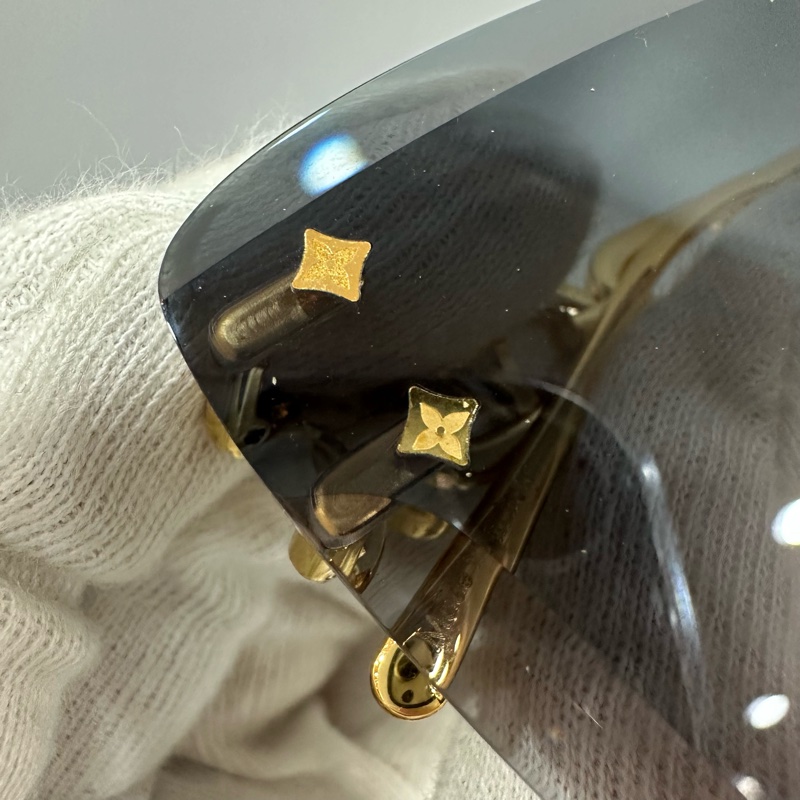 LV Z1626U 金色金屬墨鏡 Jewel Cat Eye LOGO 太陽眼鏡-24