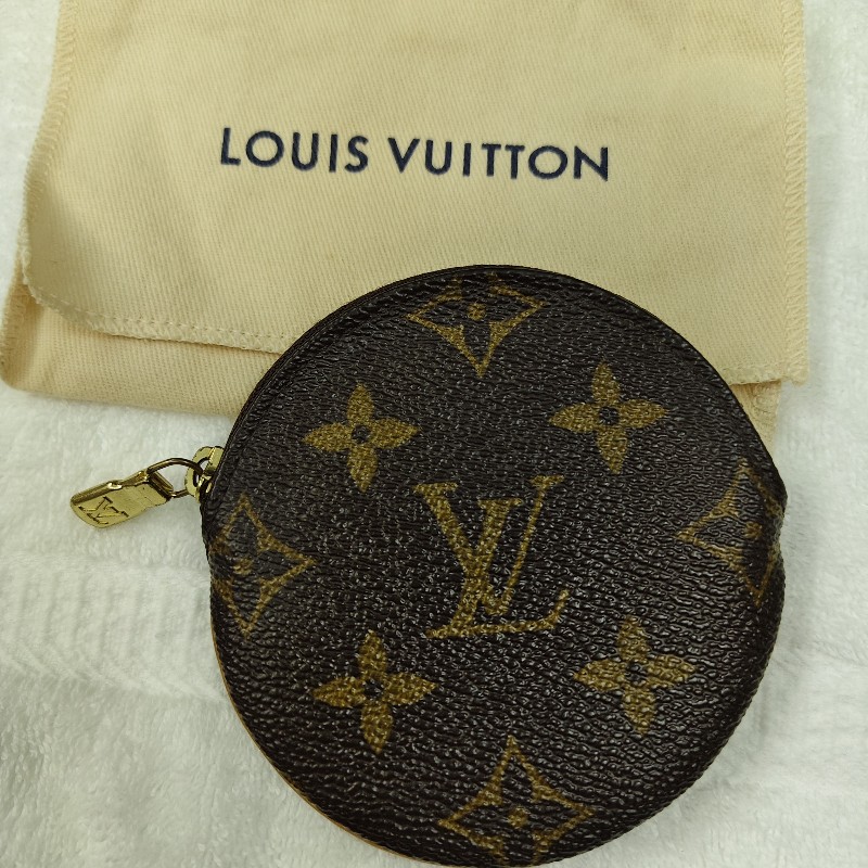 LOUIS VUITTON 圓餅零錢包傳統花色-0