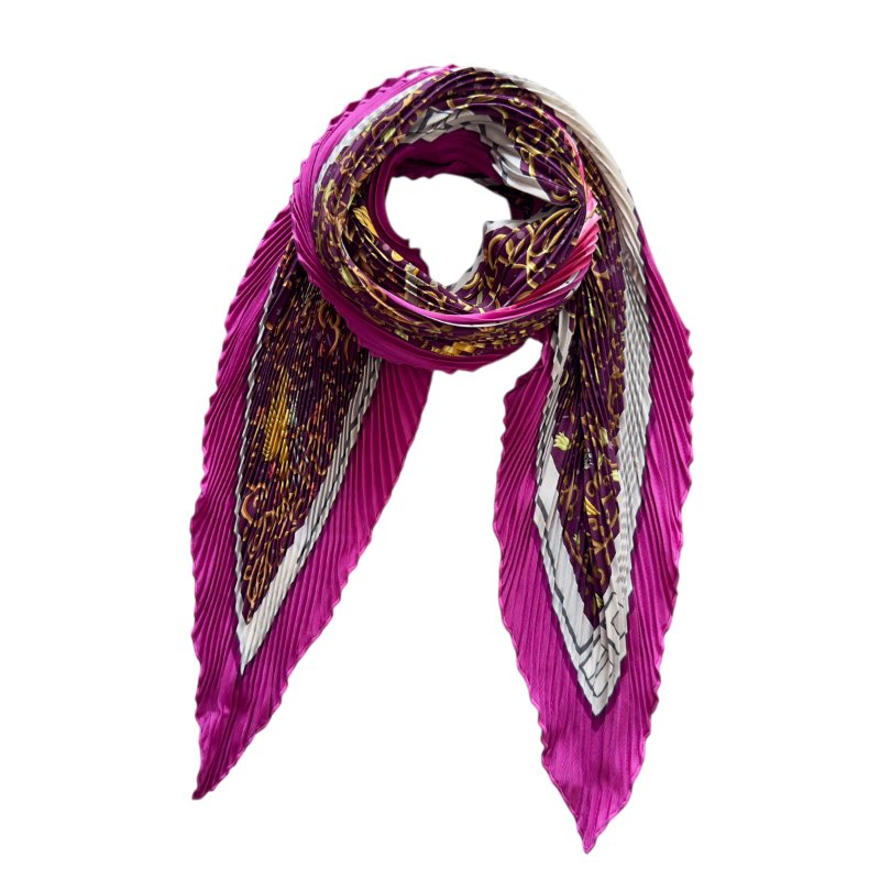 HERMES 皺褶 絲巾-0