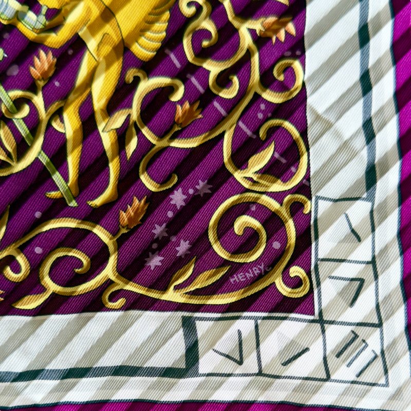 HERMES 皺褶 絲巾-6