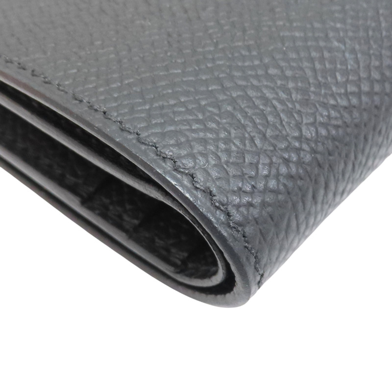 黑色 Epsom牛皮 Bearn compact 短夾 K刻【HERMES 愛馬仕】-11