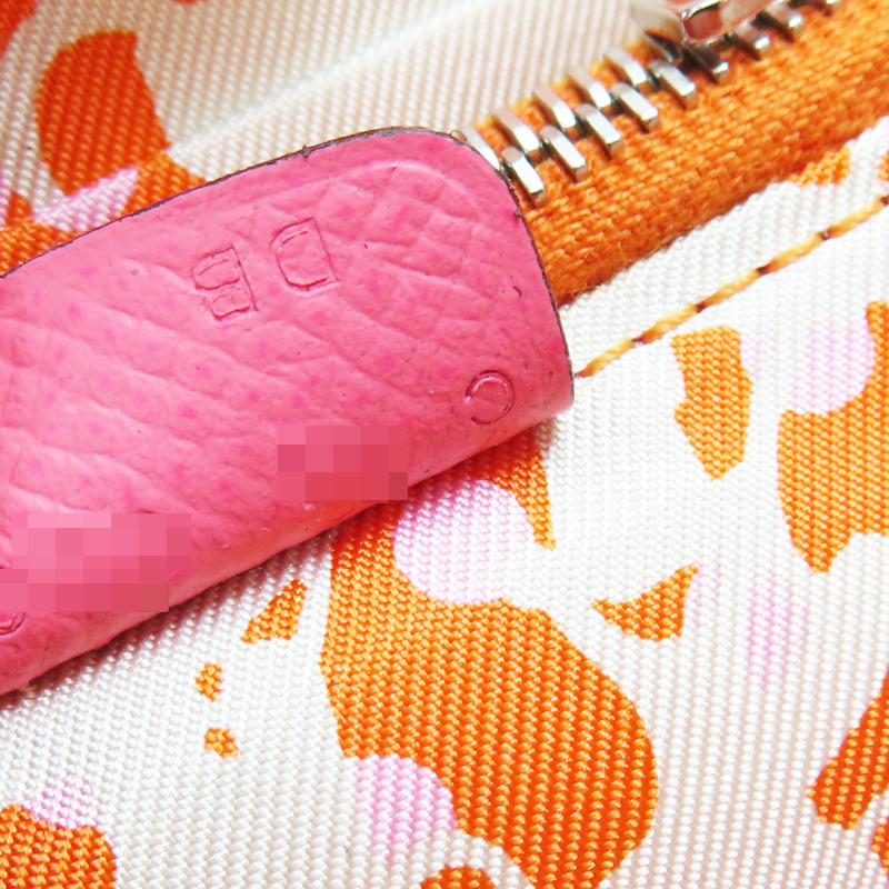 杜鵑粉 Epsom牛皮 Silk in Compact 絲巾短夾 C刻【HERMES 愛馬仕】-7