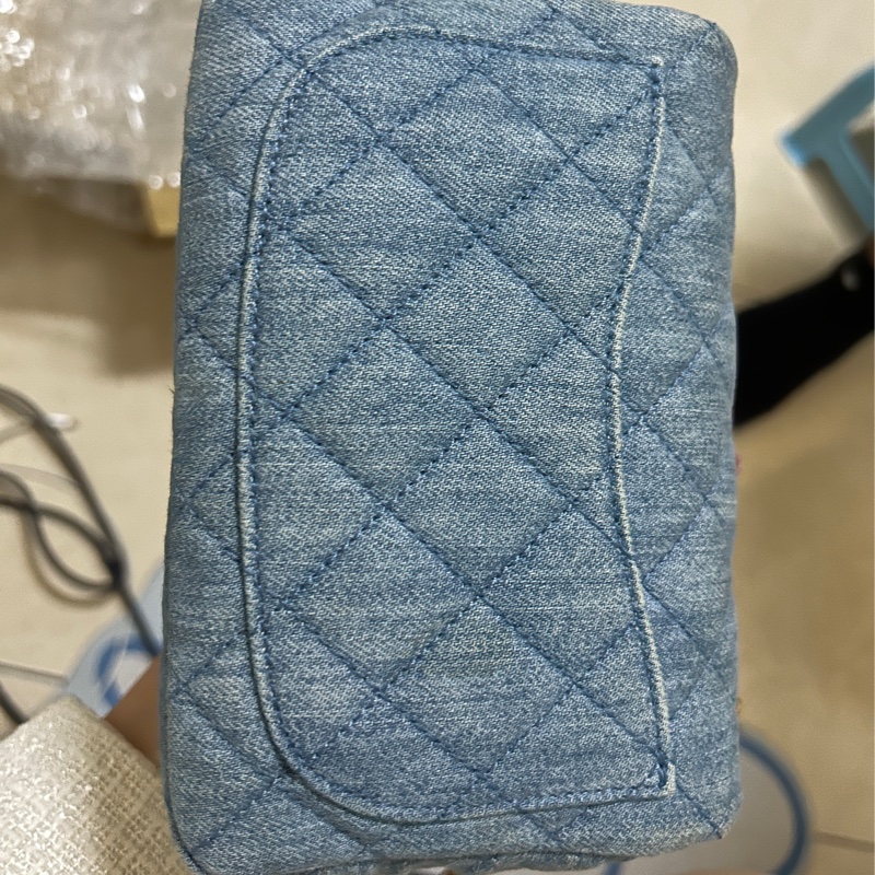 chanel 牛仔 方胖 金球 經典款 保值-17