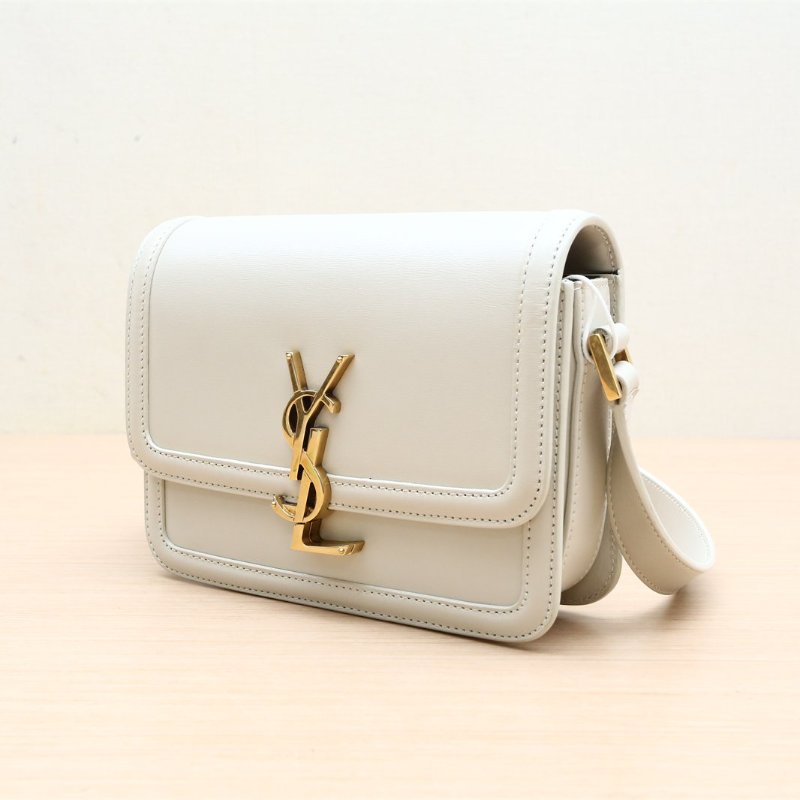 SAINT LAURENT SolferinoBox小號19灰色牛皮肩背包-3