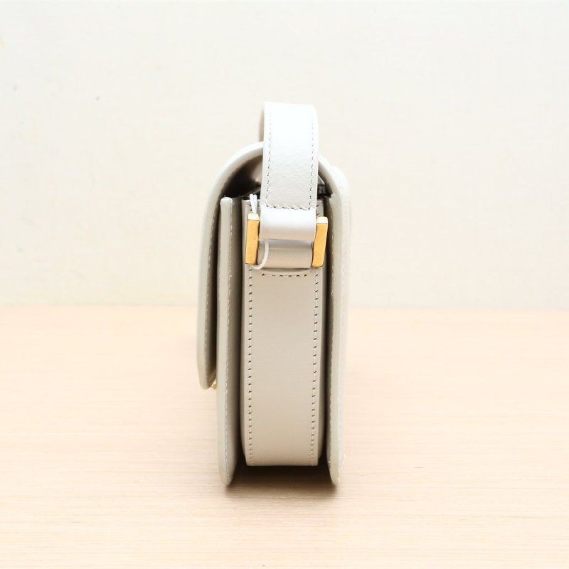 SAINT LAURENT SolferinoBox小號19灰色牛皮肩背包-4