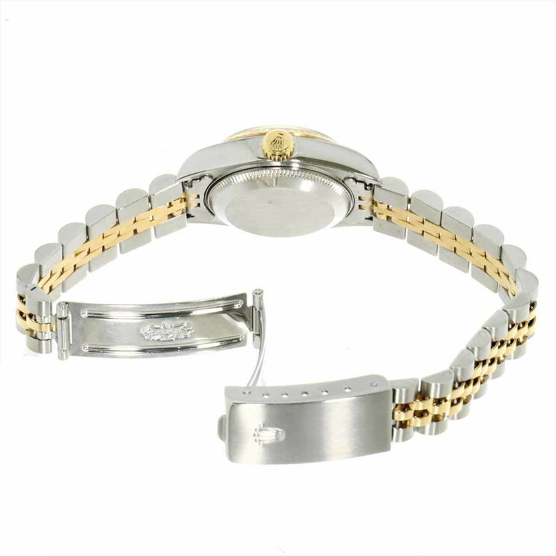 勞力士 Datejust 雙色腕錶,69173,U 編號,女士,香檳色,18K 黃金,自動,-3