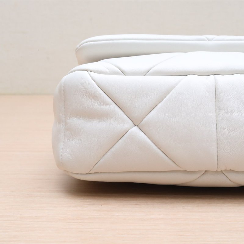 PRADA prada三合一斜挎包白色羊皮肩背包-2