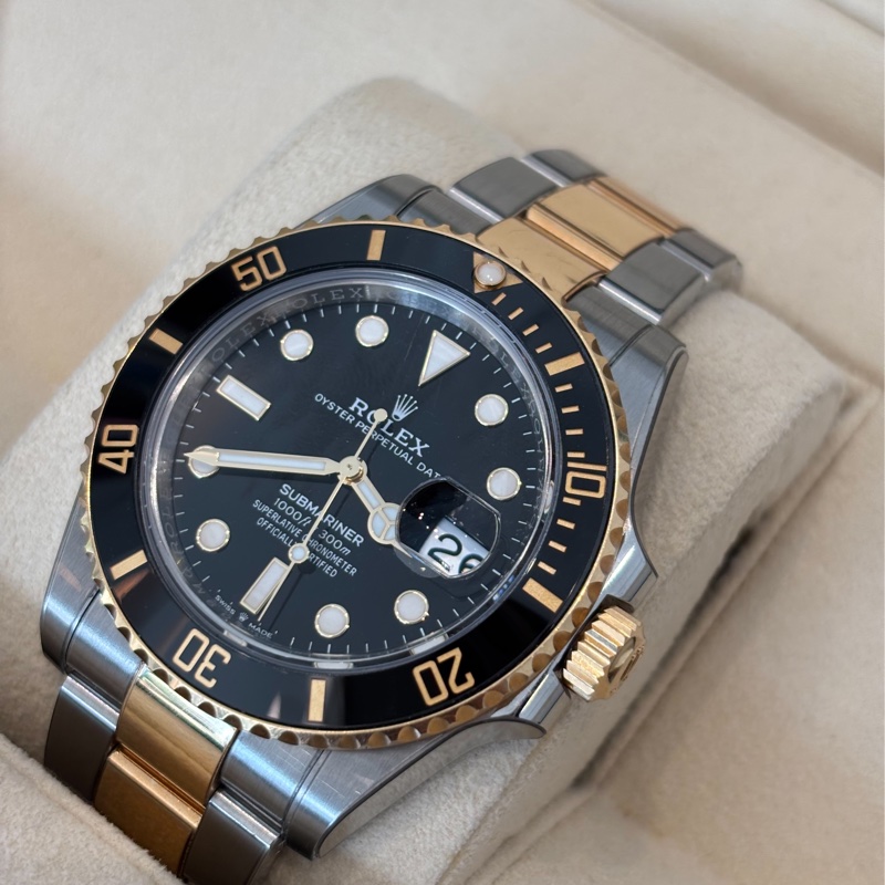 *SHIHNA名牌精品*Rolex 勞力士 Submariner Date 2024年半金黑水鬼 126613LN-3