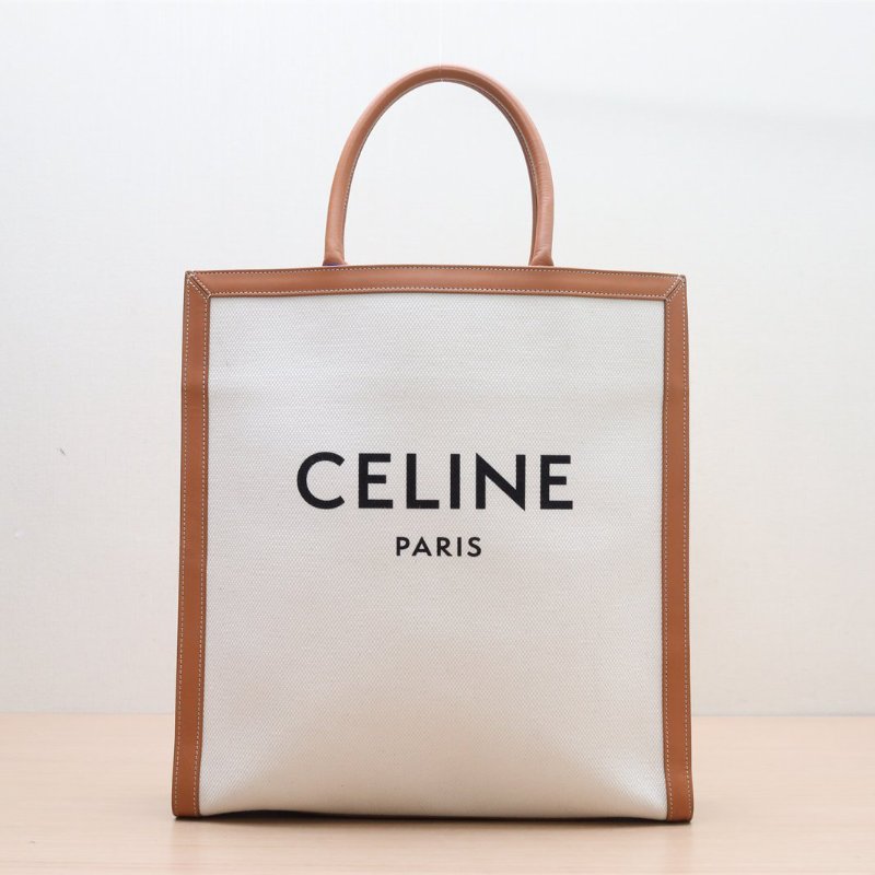 CELINE Cabas豎款手袋大號帆布肩背包-1