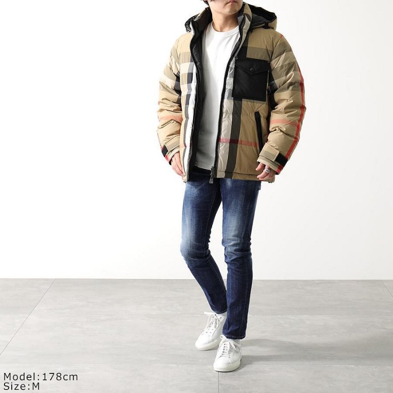 💎Han's house精品服飾💎Burberry 格紋 連帽可拆 防水 羽絨外套 雙面穿 現貨 XS ~ M 原價69000-5