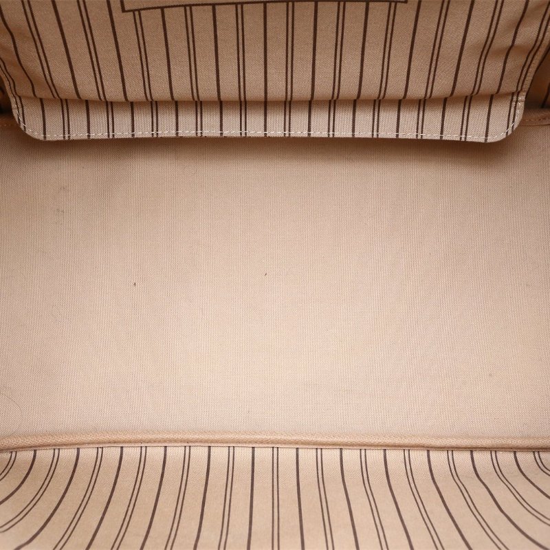 LOUIS VUITTON Neverfull大號39配子袋米色內裏老花PVC肩背包-3