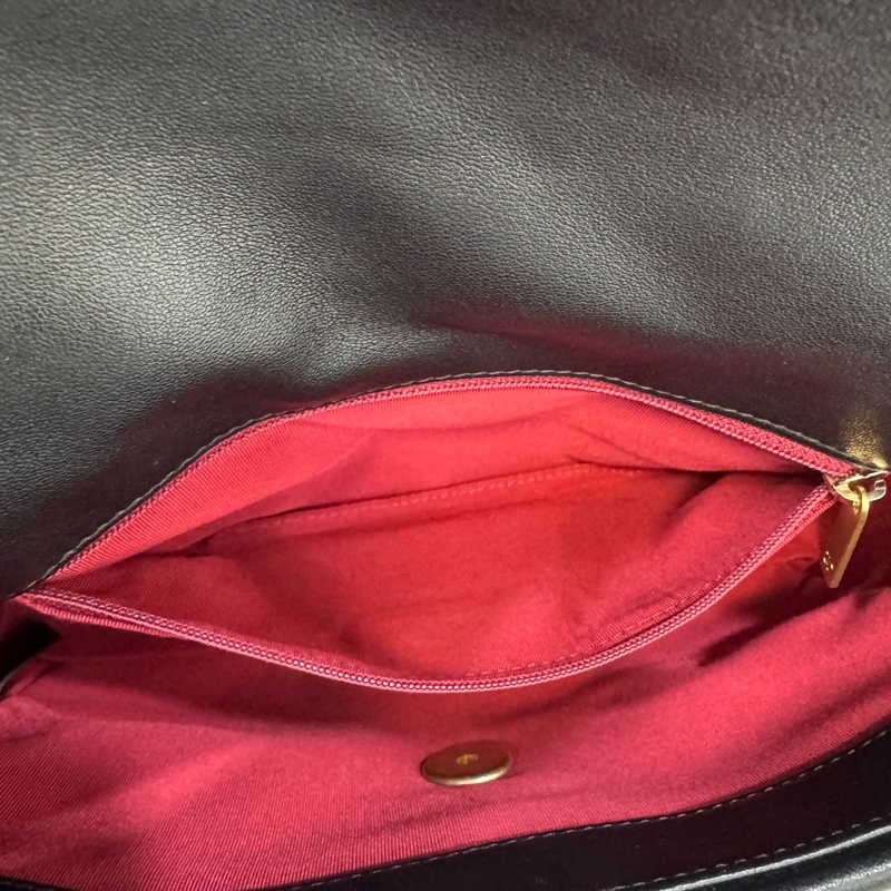 CHANEL黑金油蠟羊皮19包小號 26CM AS1160-9