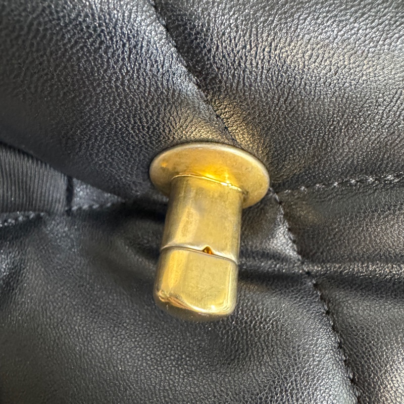 CHANEL黑金油蠟羊皮19包小號 26CM AS1160-18