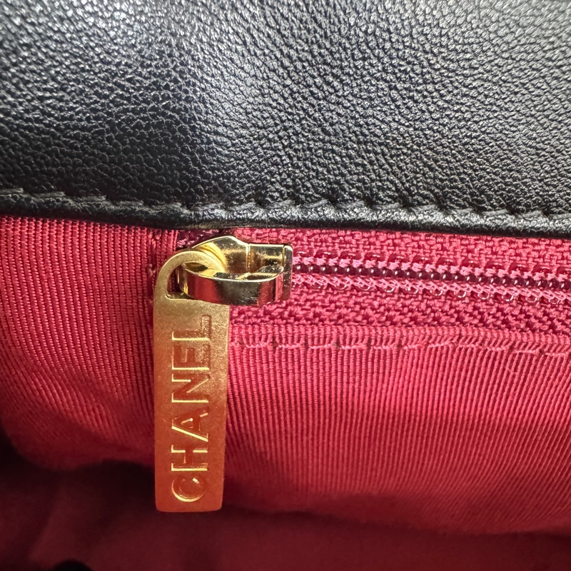 CHANEL黑金油蠟羊皮19包小號 26CM AS1160-20
