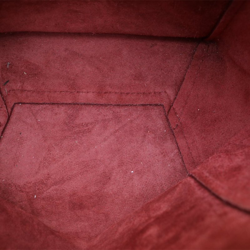 CELINE SangleBucket水桶包小號紅色牛皮肩背包-3