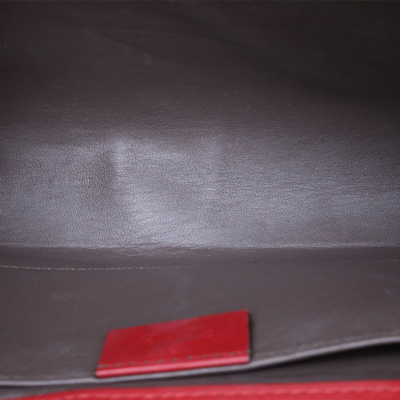 GUCCI Zumi手提鏈條包小號24紅色牛皮肩背包-3