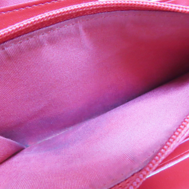 紅色 牛皮 扣式 中夾【CHANEL 香奈兒】 A84447-6