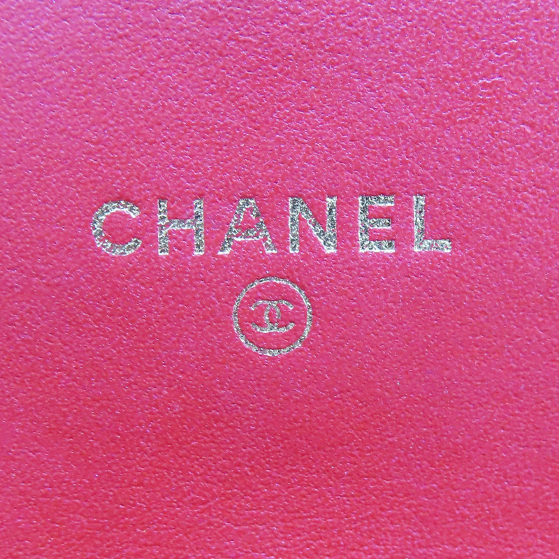 紅色 牛皮 扣式 中夾【CHANEL 香奈兒】 A84447-7