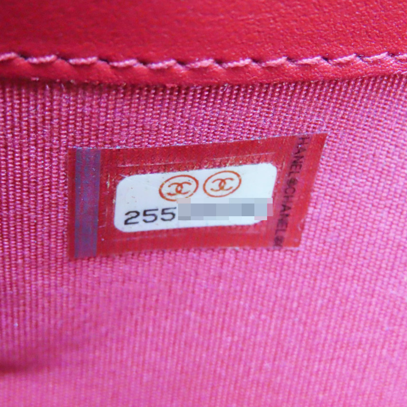 紅色 牛皮 扣式 中夾【CHANEL 香奈兒】 A84447-8