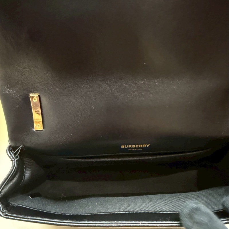 BURBERRY 黑色TB金標Lola包-13