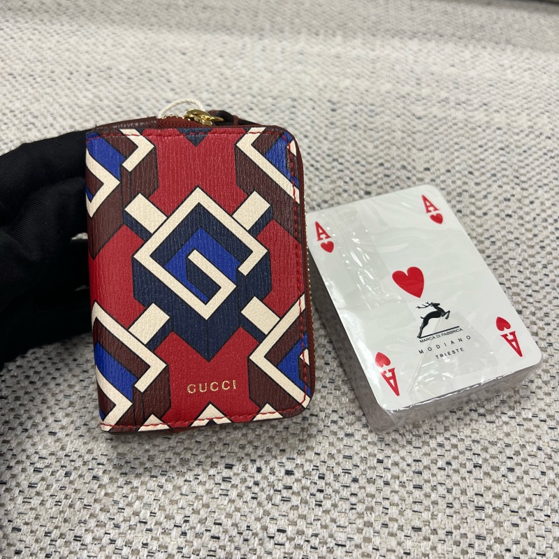 Gucci G印花扑克收纳包零钱包-6
