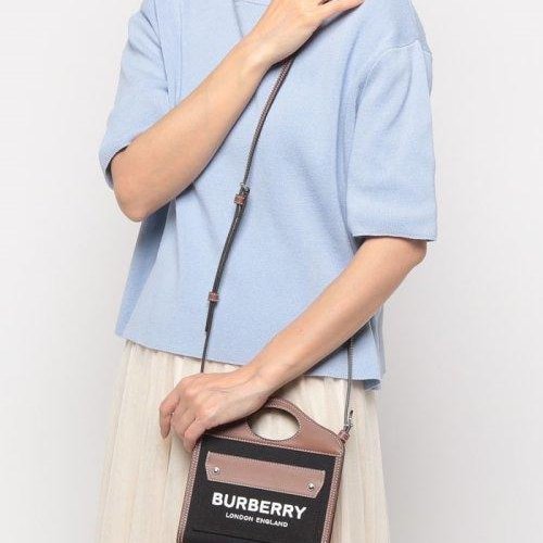 💎Han's house精品服飾💎Burberry Pocket 帆布 側背包 迷你 17x13x2.5cm 現貨 原價35500-3