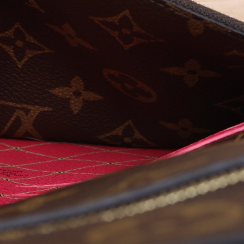 LOUIS VUITTON 美少女鏈條錢包老花印花PVC肩背包-2