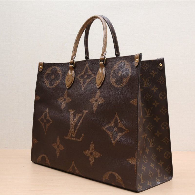 LOUIS VUITTON Onthego大號41老花PVCPVC肩背包-4
