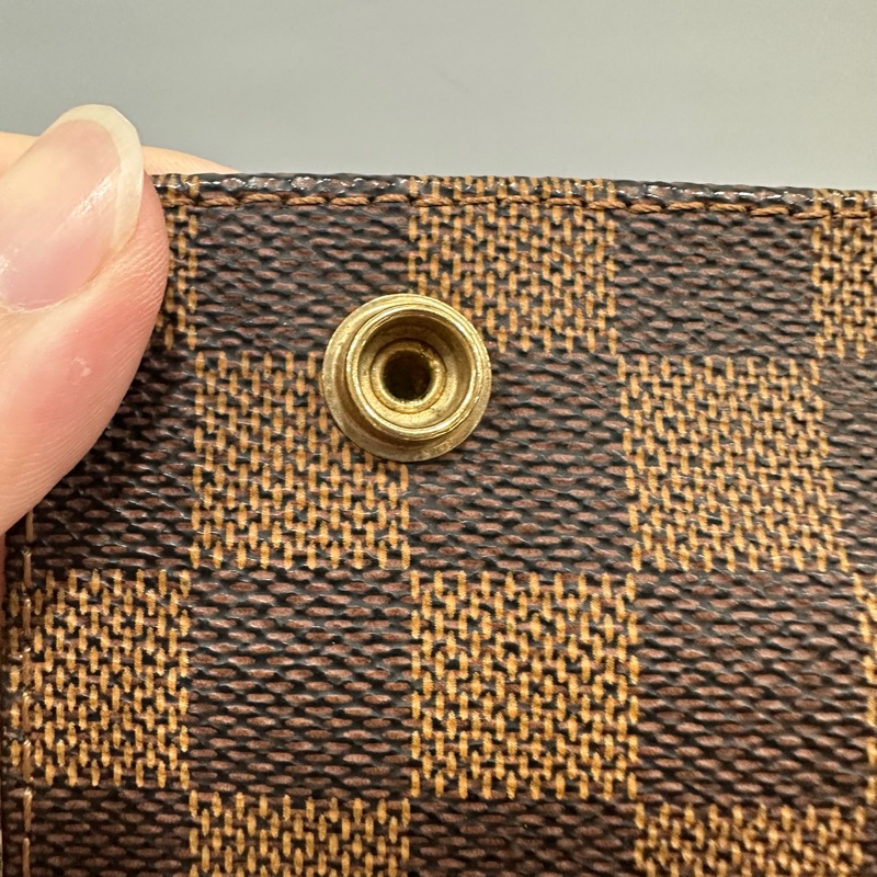 LV N45255 咖棋盤格拉鏈上蓋斜背包 豆腐包-27