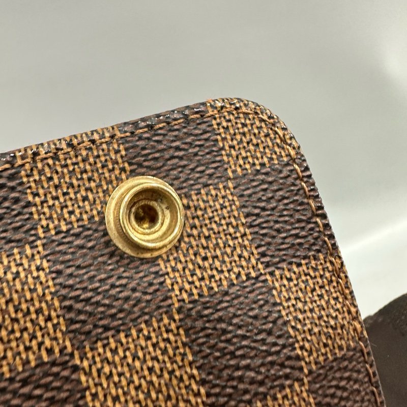 LV N45255 咖棋盤格拉鏈上蓋斜背包 豆腐包-28