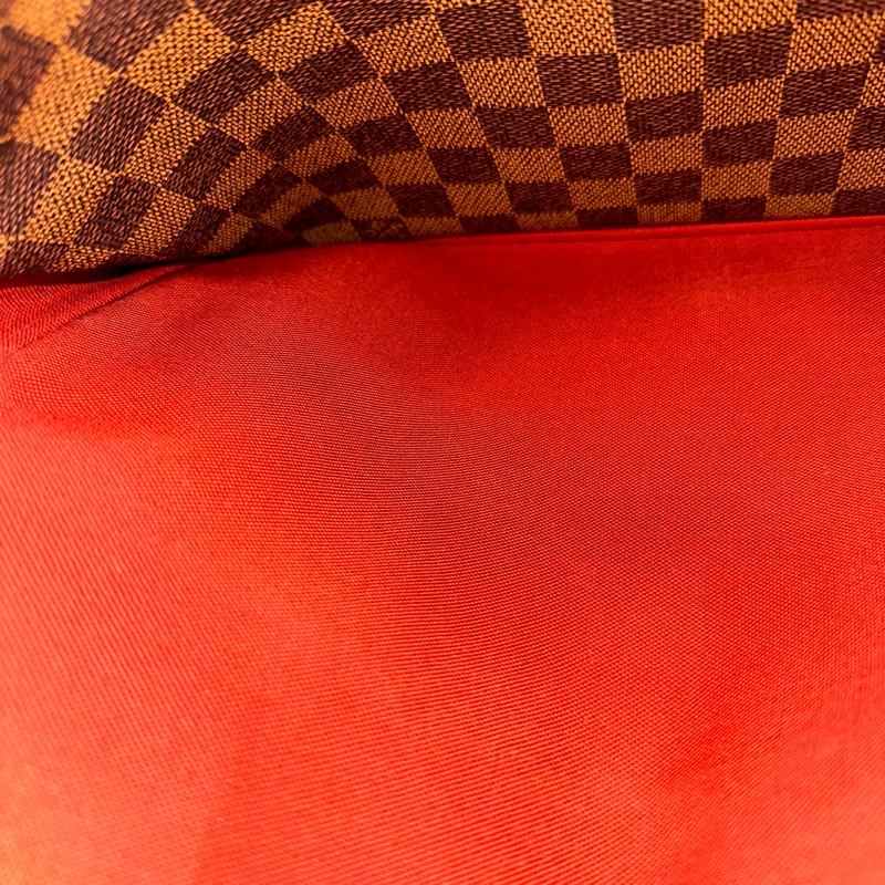 LV N45255 咖棋盤格拉鏈上蓋斜背包 豆腐包-49