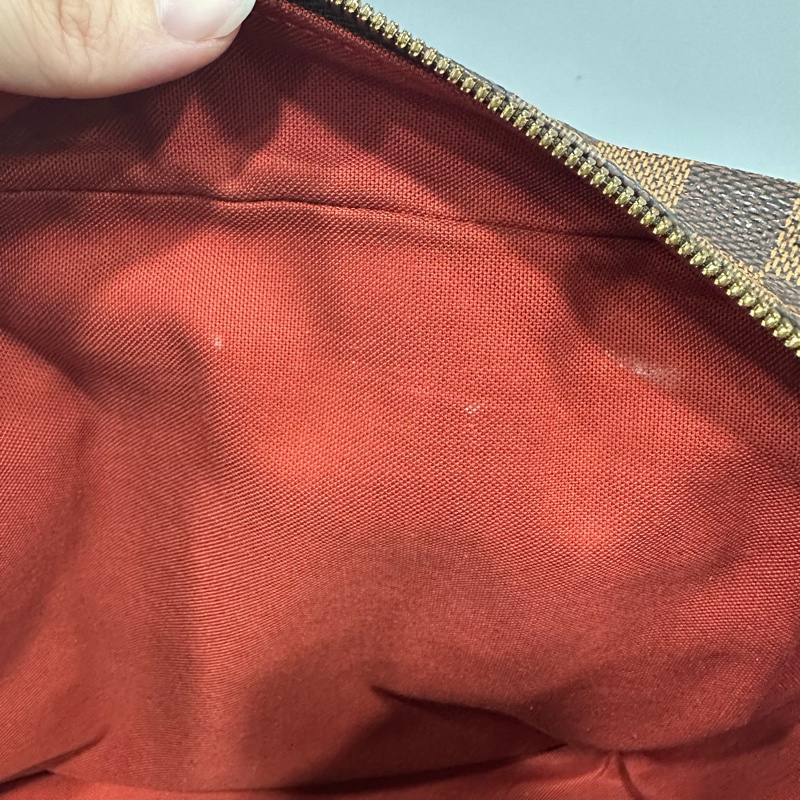 LV N45255 咖棋盤格拉鏈上蓋斜背包 豆腐包-55