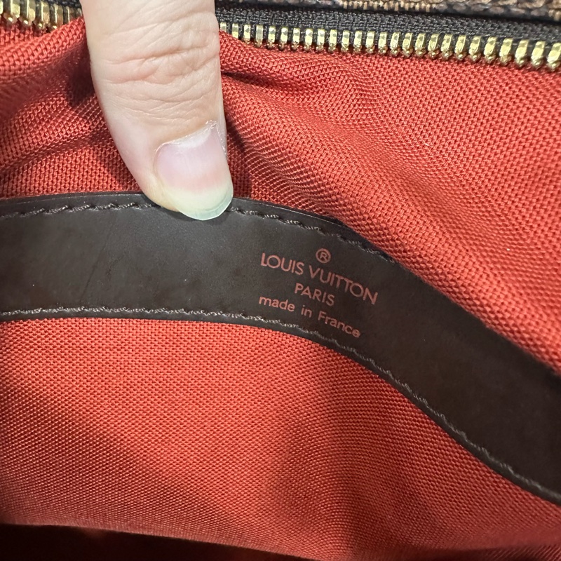 LV N45255 咖棋盤格拉鏈上蓋斜背包 豆腐包-56