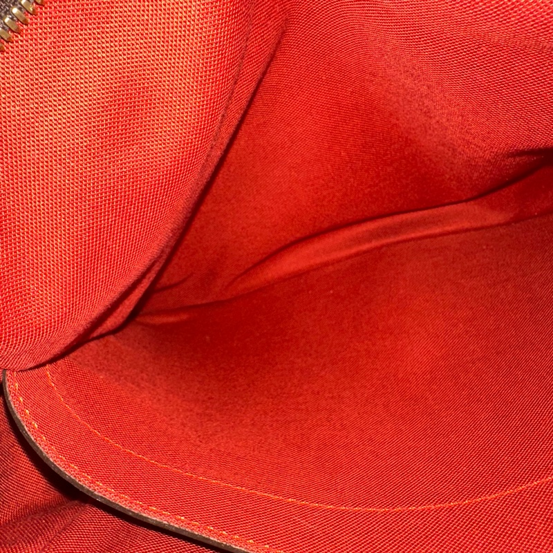 LV N45255 咖棋盤格拉鏈上蓋斜背包 豆腐包-60