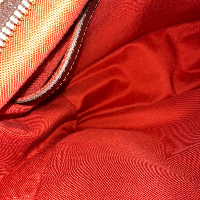 LV N45255 咖棋盤格拉鏈上蓋斜背包 豆腐包-62