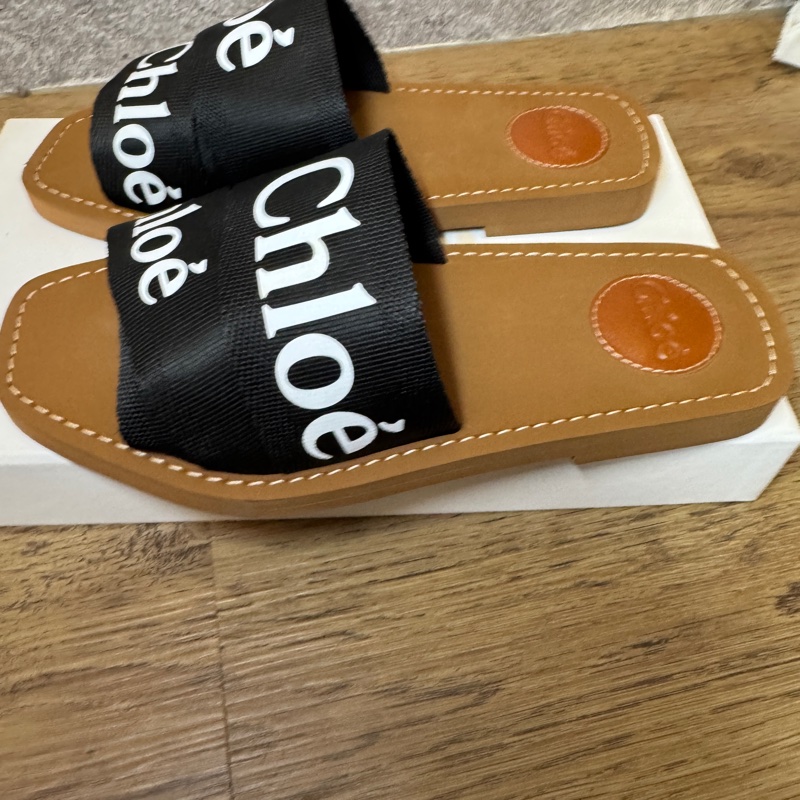 Chloe 經典拖鞋【全新】37號（黑）-2
