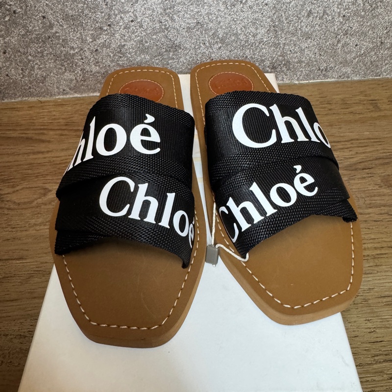 Chloe 經典拖鞋【全新】37號（黑）-3