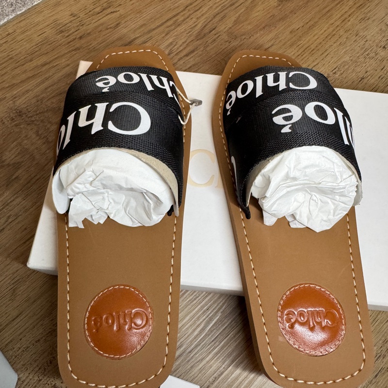 Chloe 經典拖鞋【全新】37號（黑）-4