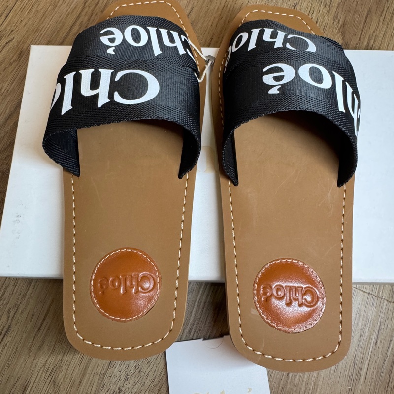 Chloe 經典拖鞋【全新】37號（黑）-10