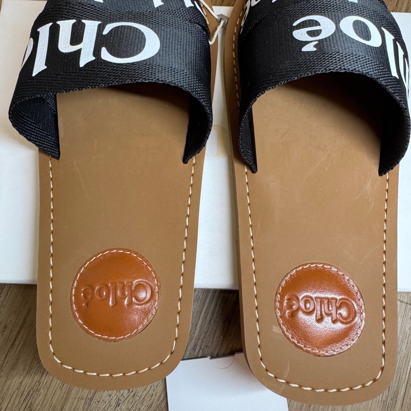 Chloe 經典拖鞋【全新】37號（黑）-12