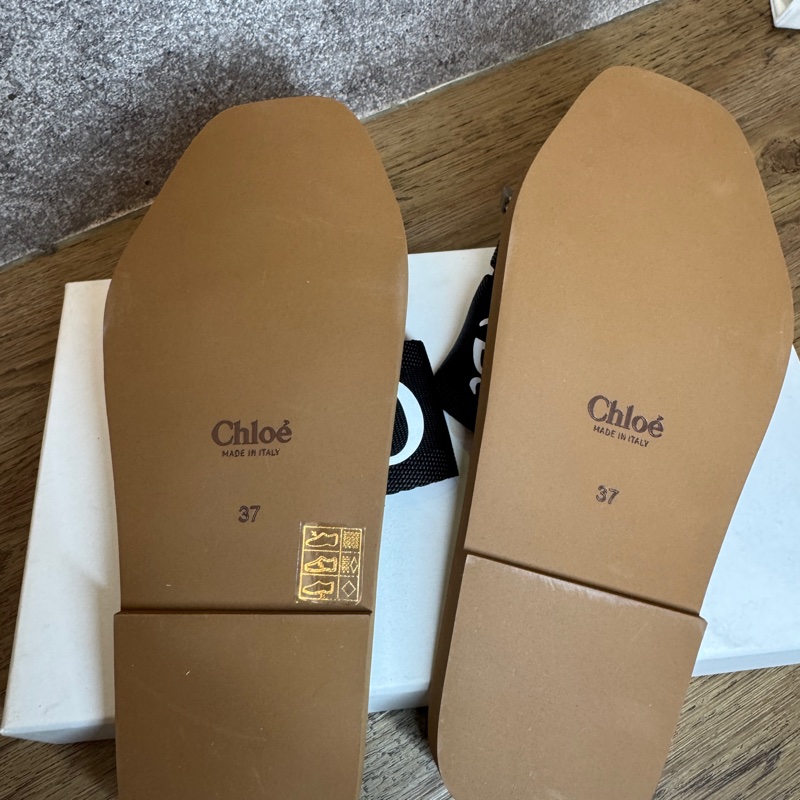 Chloe 經典拖鞋【全新】37號（黑）-15