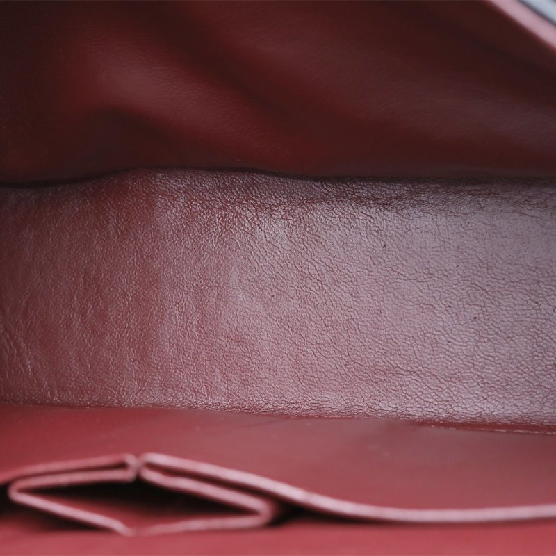 CHANEL 中古黑金羊單肩包Jennie同款黑色羊皮1開金扣肩背包-2