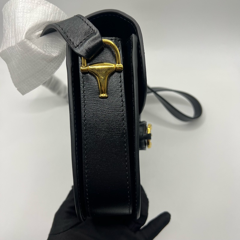 古驰Gucci马衔扣黑色-2