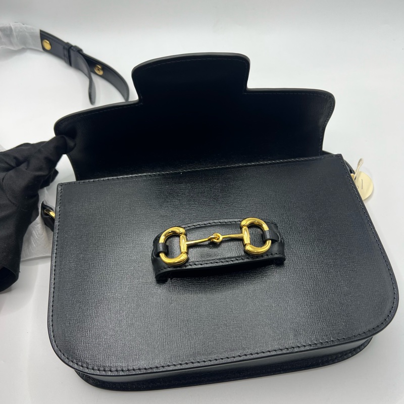 古驰Gucci马衔扣黑色-5