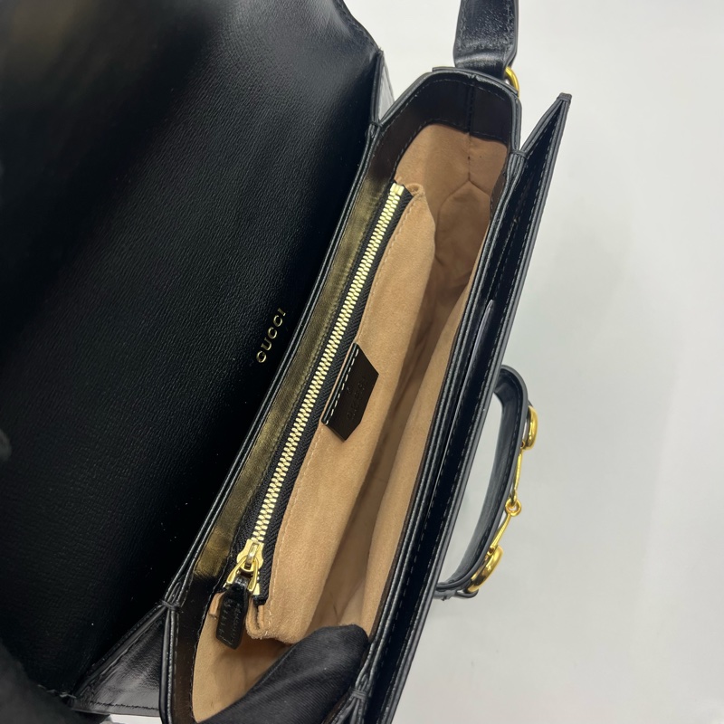 古驰Gucci马衔扣黑色-9