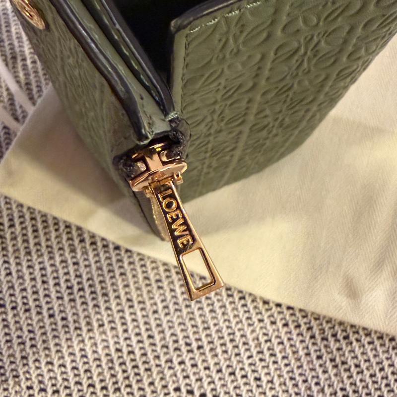 已售。LOEWE 零錢拉鏈錢包-15