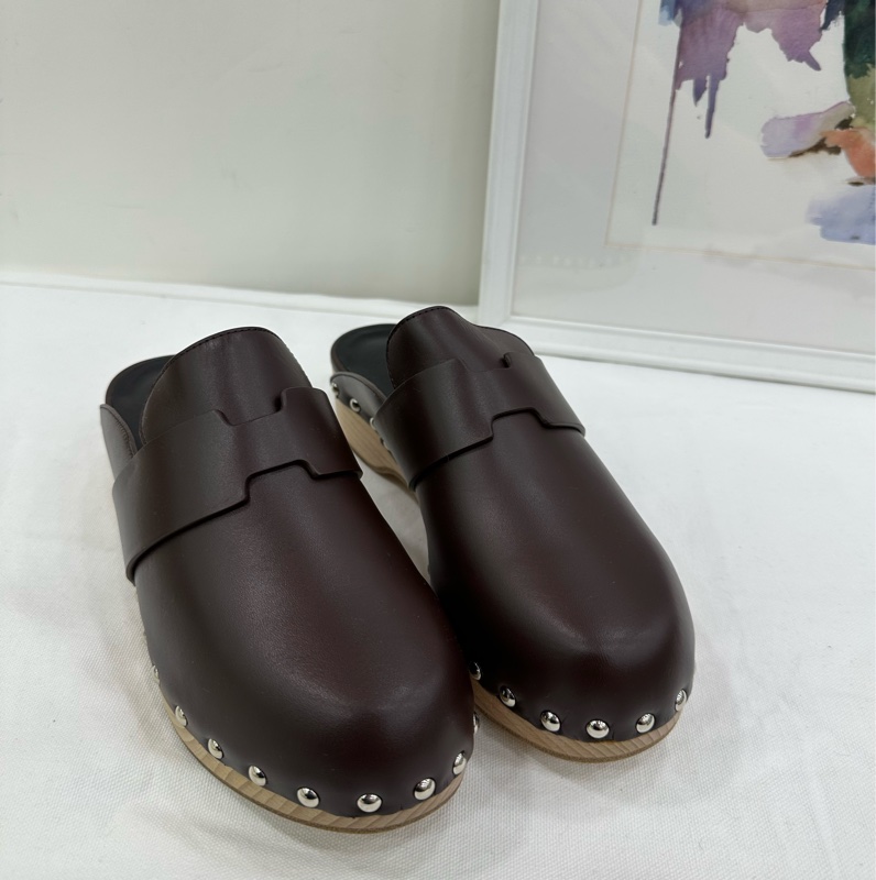 Hermes 愛馬仕穆勒鞋木屐鉚釘 36碼-2