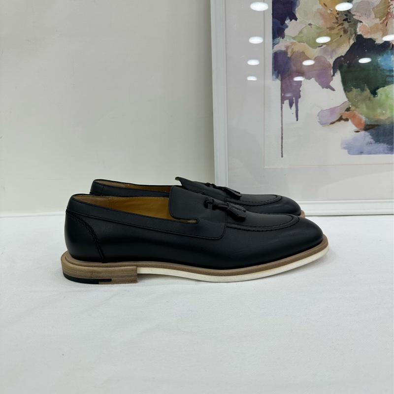 Hermes/愛馬仕 黑皮樂福鞋 36碼 閒置-2