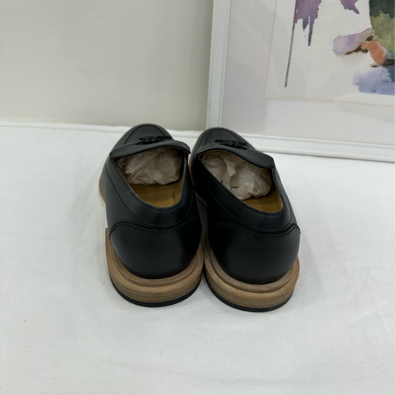 Hermes/愛馬仕 黑皮樂福鞋 36碼 閒置-5